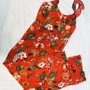 Xhilaration Floral Print Jumpsuit